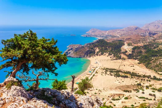 Flot landskab på Rhodos