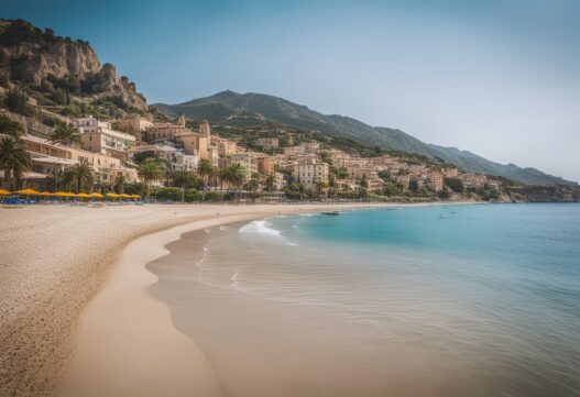 Dejlig sandstrand i Italien